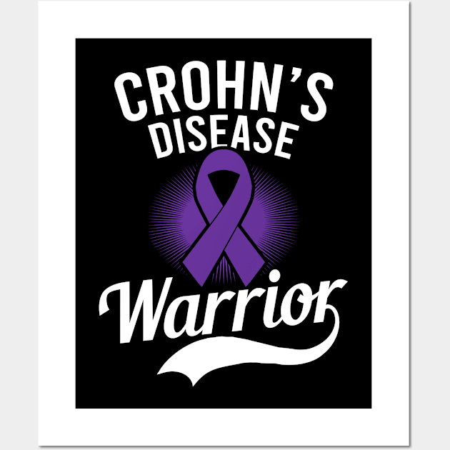 Crohns Disease Shirt | Crohn's Disease Warrior Wall Art by Gawkclothing